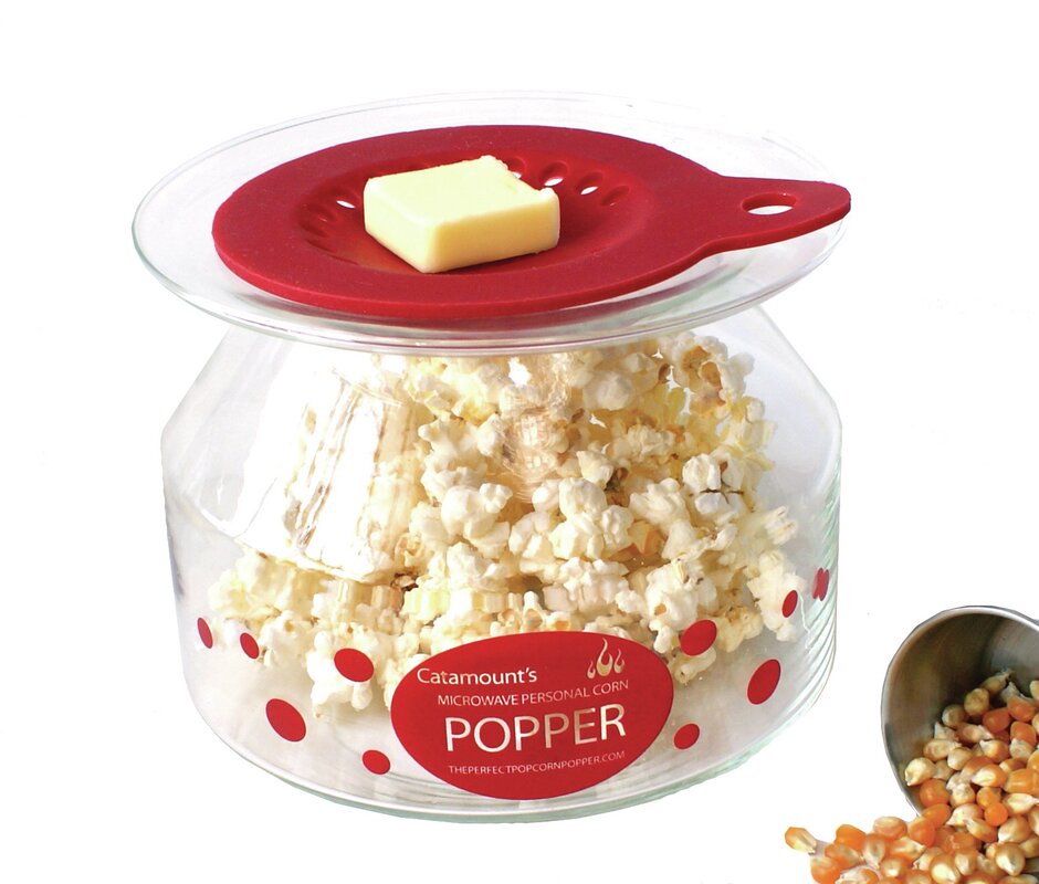 Catamount Glass 2 Oz. Personal Microwave Popcorn Popper & Reviews Wayfair